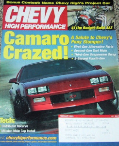 CHEVY HIGH PERFORMANCE 2004 FEB - CAMARO SPECIAL